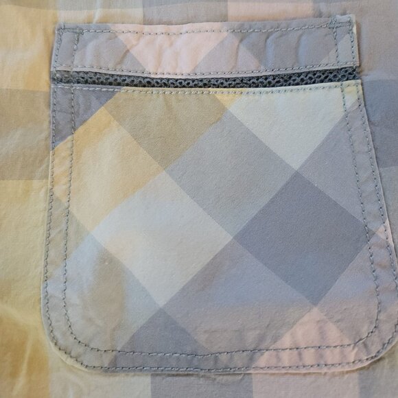 Woolrich Pastel Plaid Sleeveless Blouse Cotton/Spandex‎ Sz M - Picture 9 of 15